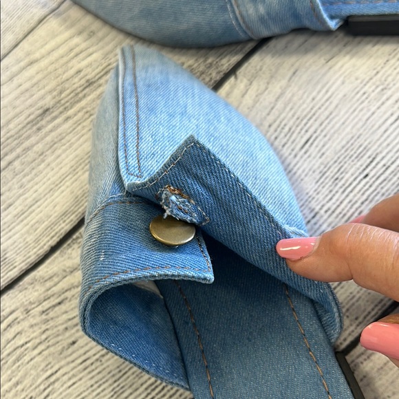 Guoranduo Sz 6.5 Denim Blue Pointed Toe Mules - Picture 4 of 8